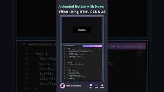 🌐 Animated Button with Hover Effect Using HTML And CSS 💀 #js #htmlcss #programming #animation #linux