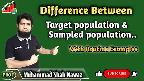 Target Population & Sampled Population with ❤practical example❤