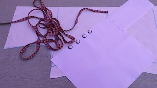 रंगीन पाइपिंन ओर piping वाले बटन से नैक के लिये बना खूबसूरत डिज़ाइन / Beautiful Pipin neck Design