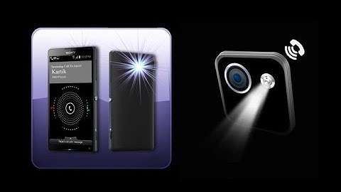 How to activate camera flash as incoming call alert in Android smartphones
