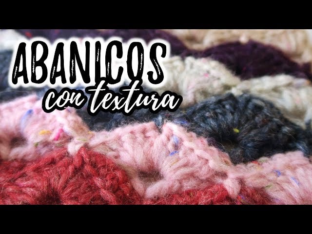 PUNTO ABANICOS con textura a crochet + REVIEW LANERO CYRCUS DHG (english subs) | Ahuyama Crochet