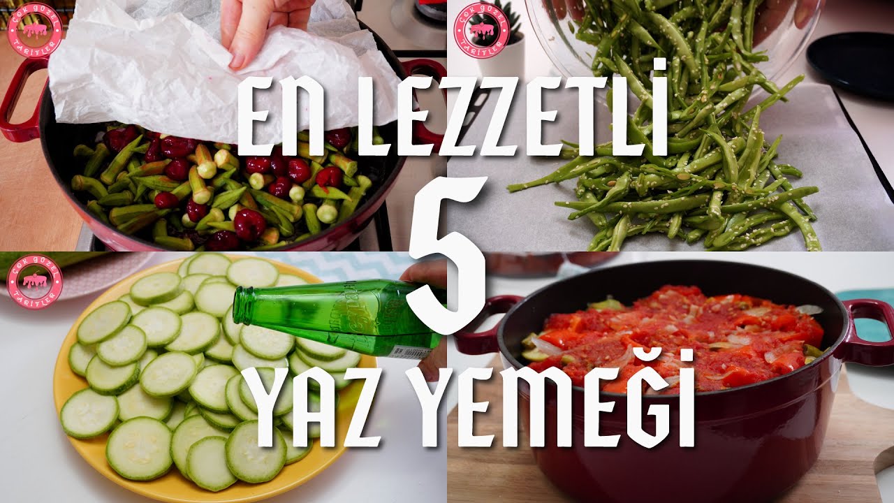 10 Dakikada Hazırla ???? Pratik ve Kolay! 5 Farklı Yaz Yemeği | Nefis Yemek Tarifleri | Sebze Yemekleri