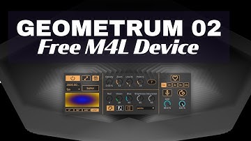 FREE Geometrum 02 Visualizer: Master Max for Live Visuals in Minutes  Ableton Tutorial