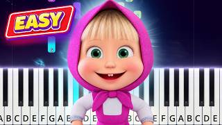Dance Masha And The Bear (Viral Tiktok) | Easy Piano Tutorial