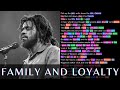 J cole  family and loyalty  rhymes highlighted