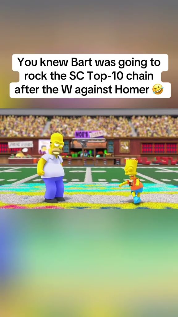 Bart Simpson rocking the SC Top 10 chain ?