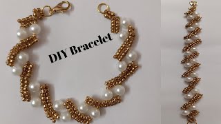 : How to make a bracelet /DIY bracelet /beads jewellery  /beads tutorial