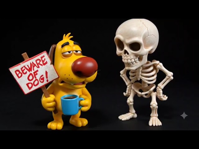 @BareBones-z1g Little fun with Mr Bones..  Morning all!