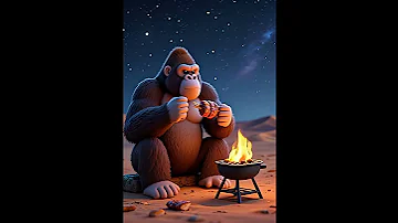 أنا نباتي حد ي موزة بس الصراحة اللحمة لذيذة Monkey Viralvideo Funny ضحك Animalcomedy 