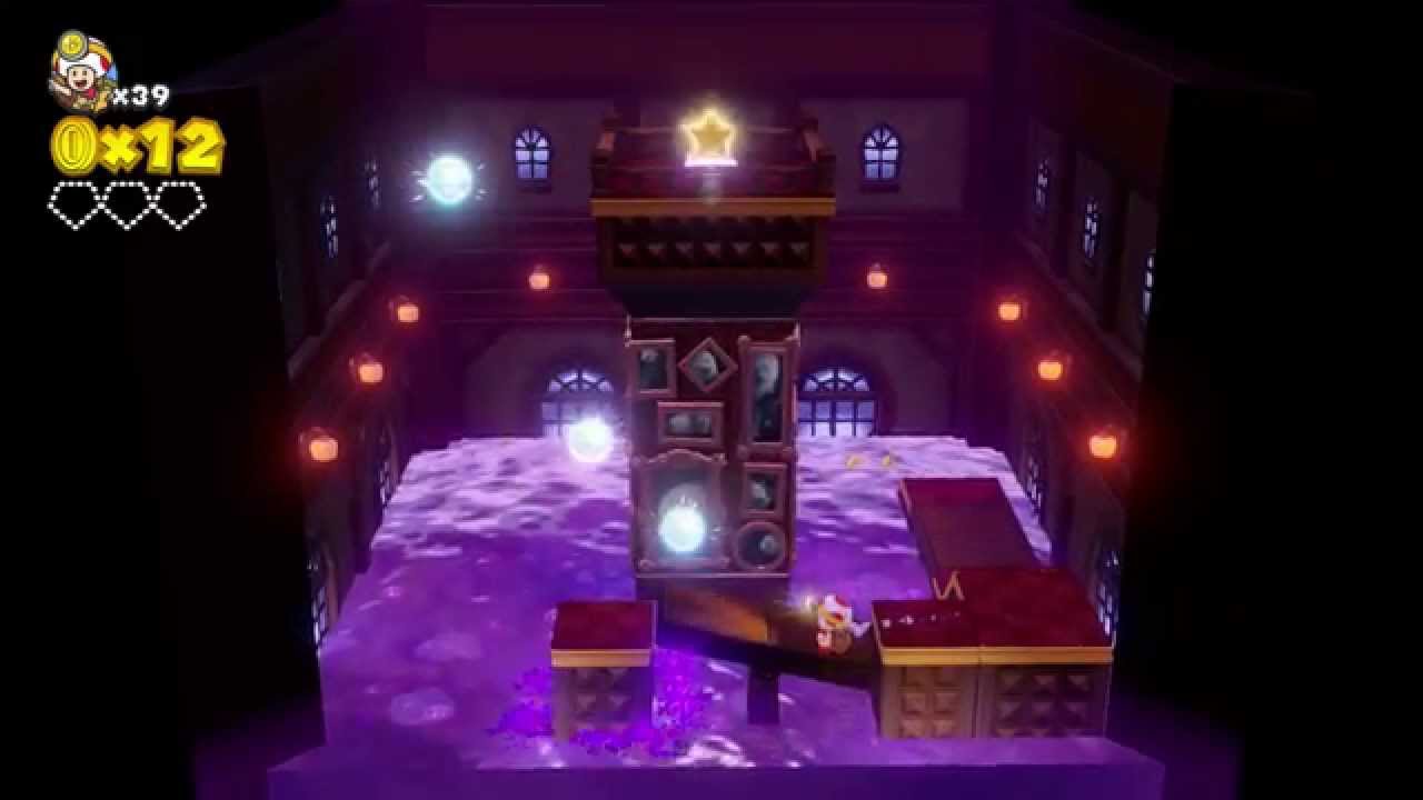 Captain Toad: Treasure Tracker (Wii U) - Ghost Gallery Gambit (All Super  Gems)