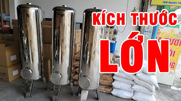 Cột lọc inox đế 3 chân kích thước lớn dùng trong lọc nước công nghiệp