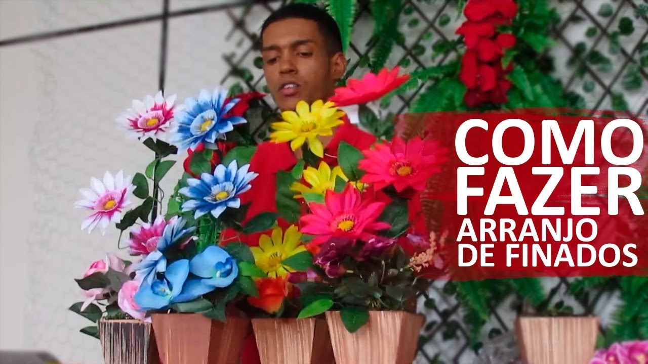 Tutorial Louças e Presentes - Arranjo de Finados