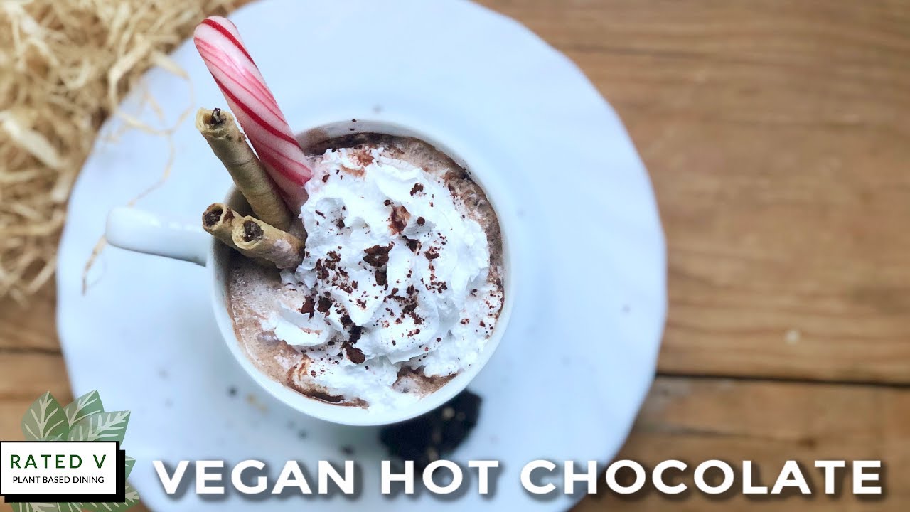 OBSESSED! PEPPERMINT HOT CHOCOLATE RECIPE | VEGAN DAIRY FREE - YouTube