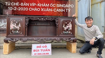 TỦ CHÈ CŨ-BẢN VÍP-GỖ GỤ TA QUẢNG BÌNH-0985230888-ĐỒ GỖ CŨ BÙI TUẤN-10-2-2020