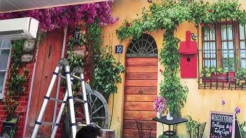 Tranh 3D dán tường quán cà phê, trà sữa, trà chanh