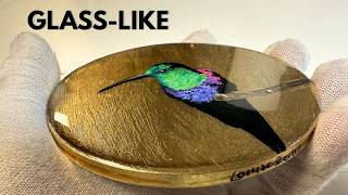 The Secret to Glass-Like Resin on Gold Leaf
