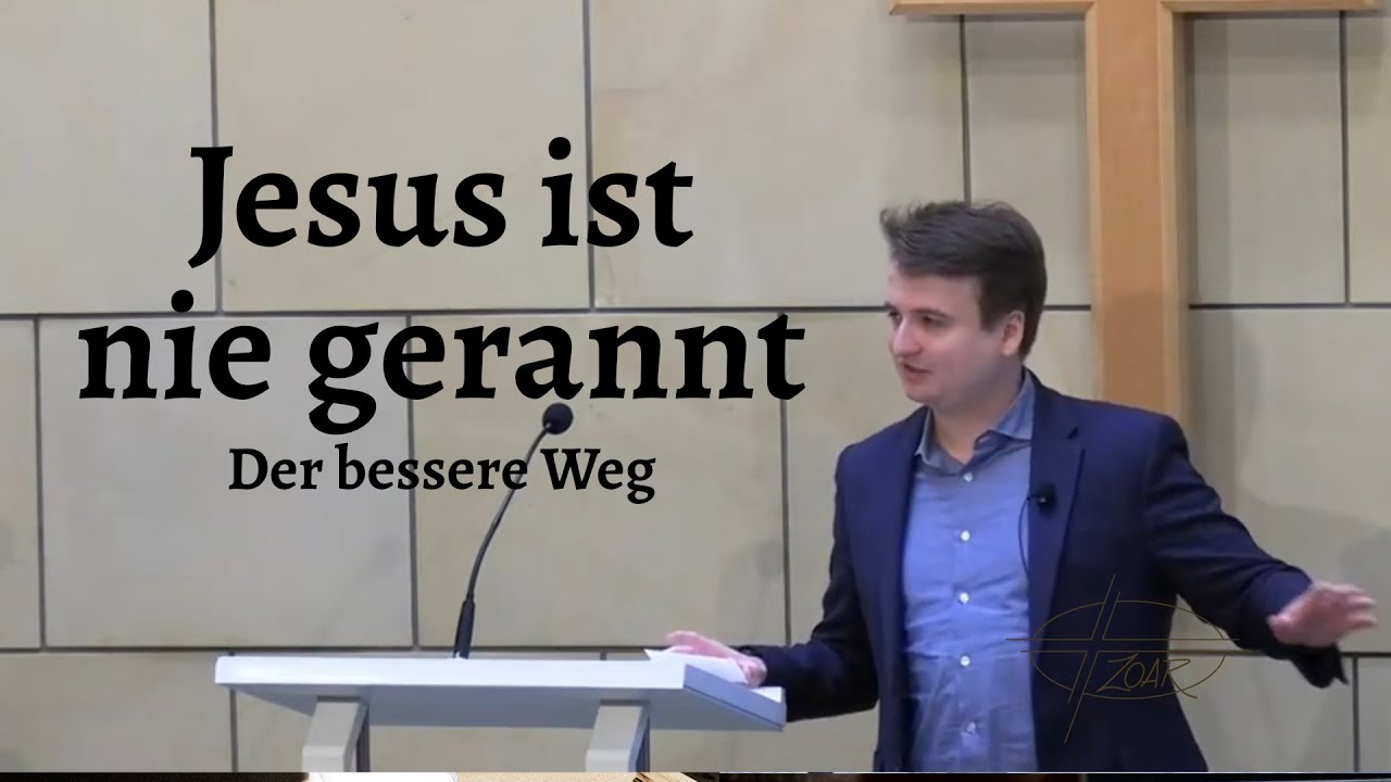 Jesus ist nie gerannt.