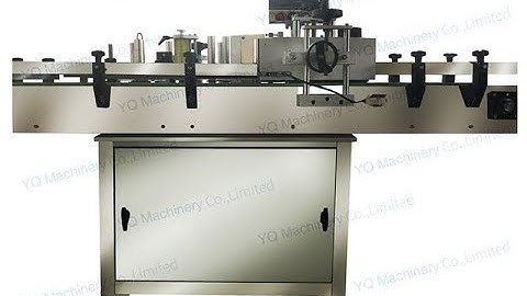 Teaching video how to install and adjust round bottle label application machines manufacturers