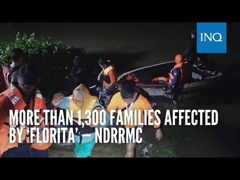 More than 1,300 families affected by ‘Florita’ — NDRRMC