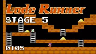 Lode Runner 1 - Stage 5 [0105]