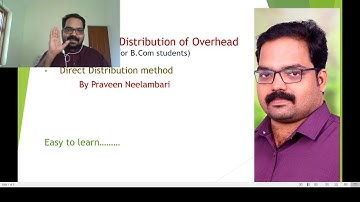 Secondary Distribution of Overhead- 1-Direct Distribution