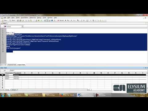 SetNextRow method – Datatables in QTP