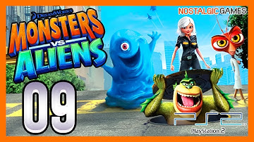 Monsters vs. Aliens Walkthrough Part 09 | PS2 | No Commentary |