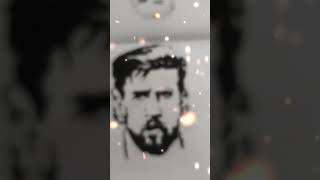 Stencil Drawing Of Lionel Messi Drawing