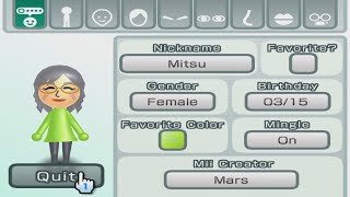 Mitsu - Wii Sports Club - Mii 3014 - YouTube