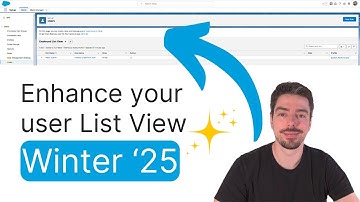Salesforce Enhanced User List View - Winter 25