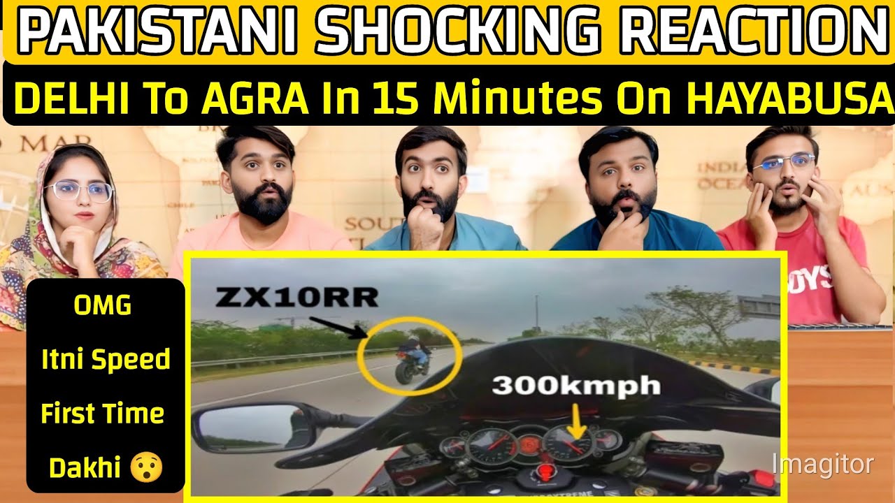 Pakistani Family Reaction On DELHI to AGRA in 15 Minutes on HAYABUSA