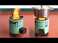 How to make a highly efficient wood stove with a fan