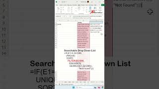 Searchable Drop Down List in Excel - Excel Tip and Tricks
