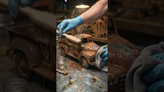 “From Rust to Shine: Iron Toy Truck Makeover” #asmr
