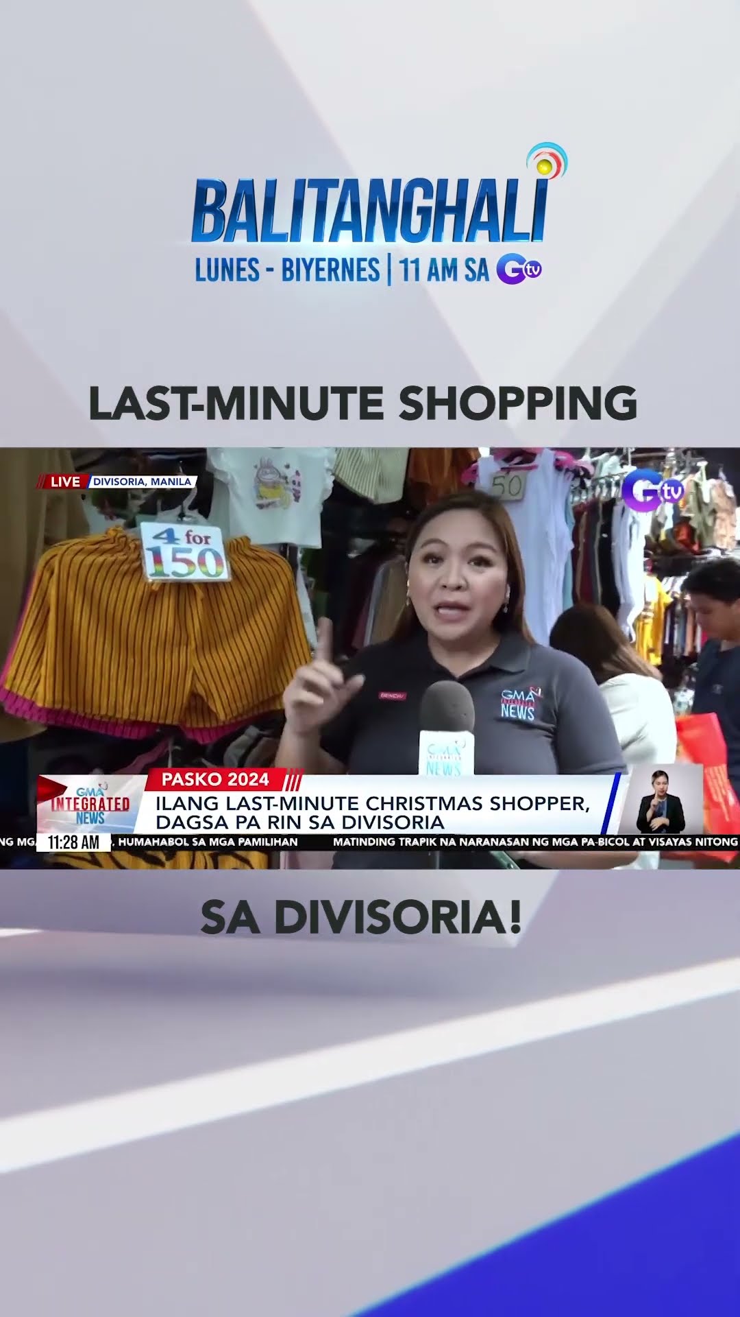 Last-minute shoppers sa Divisoria, dagsa na! #shorts | Balitanghali