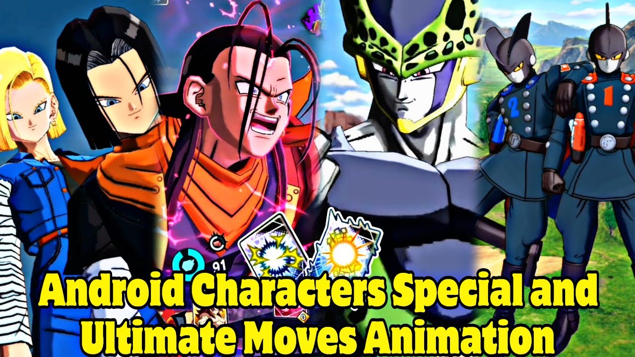 Animationwith Android Characters Android Characters Special and Ultimate Moves Animation!!! 🔥 IN DRAGON ...