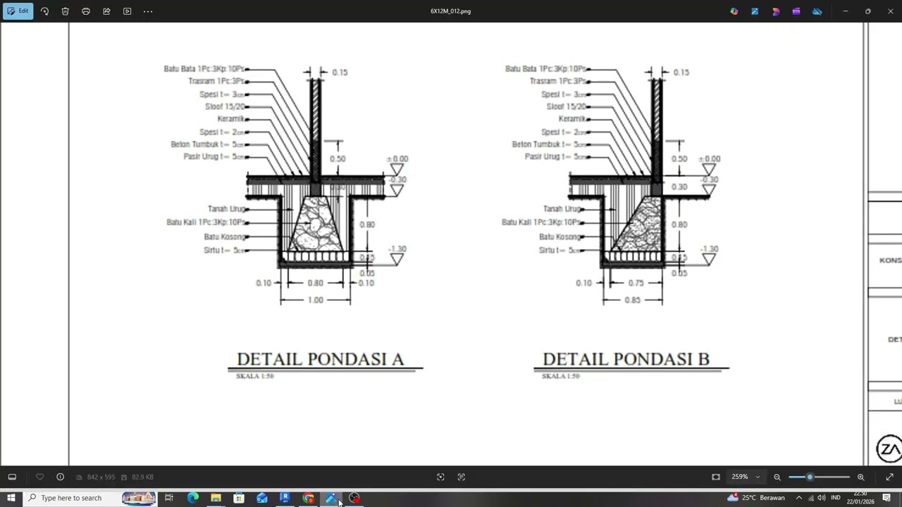 49 Membuat Family Pondasi Batu Kali Tipe Setengah di Revit — Parametric Foundation