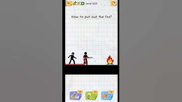 Bone fire 🔥🔥 | draw 2 Save gameplay | level 203 | #draw2save #shorts