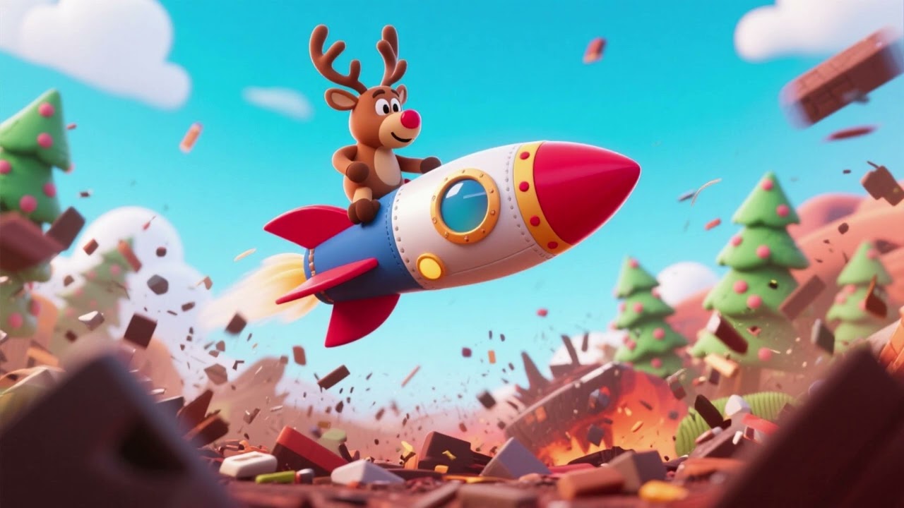 Reindeer Rocket Rampage | Fun Kids Song & Holiday Adventure
