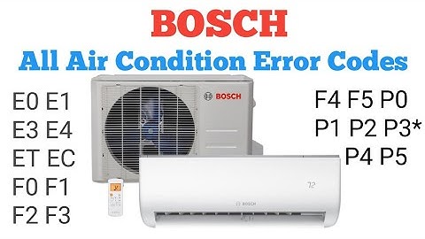 How to Bosch air conditioner all error codes and solution, ||#Bosch ac error code,#Repair,#Ac Code,