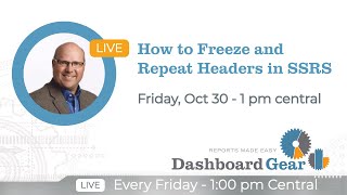 How to Freeze and Repeat Headers in SSRS