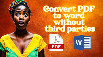 How to convert PDF files to editable text without third party applications.