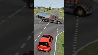 Beamng Driver Realistic Freeway Crashes - Semi-Truck Accident