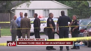 Woman found shot dead in car on Indy's east side
