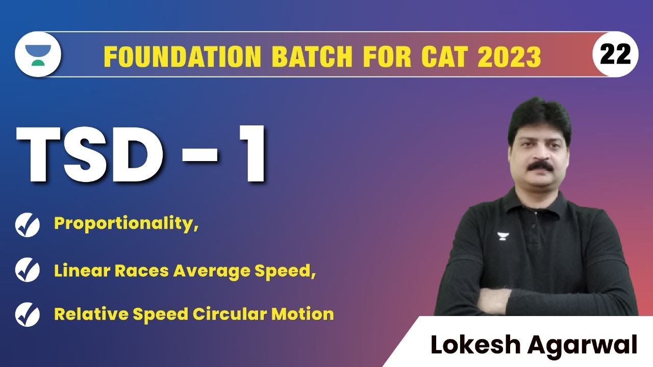 Time, Speed and Distance-1| Proportionality, Linear Races, Average ...