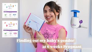 Sneak Peek Gender Early DNA Test At 6 Weeks Pregnant | Step By Step + Gender Results