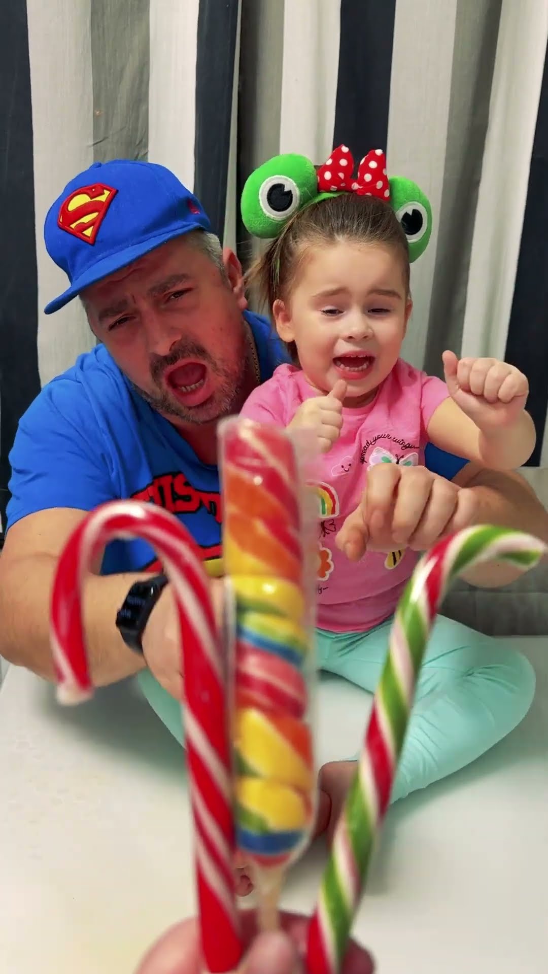 Cute baby girl \u0026 dad wants a lollipop ????❤️?