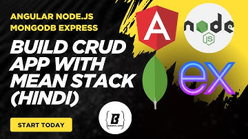 MEAN Stack CRUD Project in Hindi | Angular Node.JS Express.JS MongoDB Tutorial