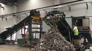Urban garbage sorting line