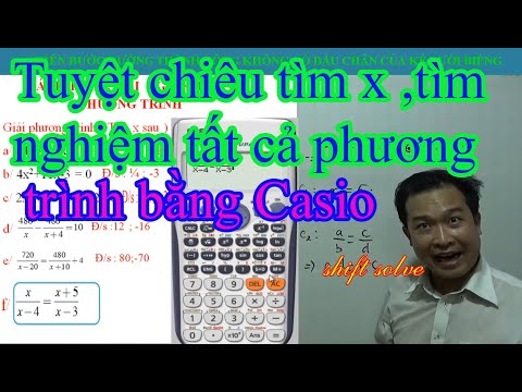 Video: Cách Giải Phương Trình Với X